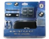 NDS Lite 8 en 1 Style Kit [Negro]