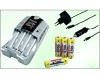 Pack cargador rpido Delta Flash de pilas AA - AAA + 4 pilas 2700 mAh