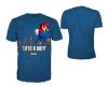 Camiseta New Super Mario Bros: Lets a go!!! [Azul][M]