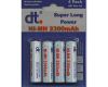 Pack 4 pilas recargables DT NI-Mh 2300mAh - AA / LR06