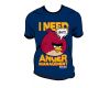 Camiseta Angry Birds: I Need Anger Management [Azul][L]