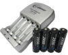 Pack cargador rpido de pilas AA - AAA + 4 pilas 2950mAh